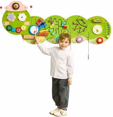 VEVOR Pannello Sensoriale Montessori da Parete, Pannello con 12 Attività Interattive per Bambini, Gioco Educativo in Legno per Bambini 3-12 Anni, Centro di Apprendimento per Sala Giochi, Asilo e Aula