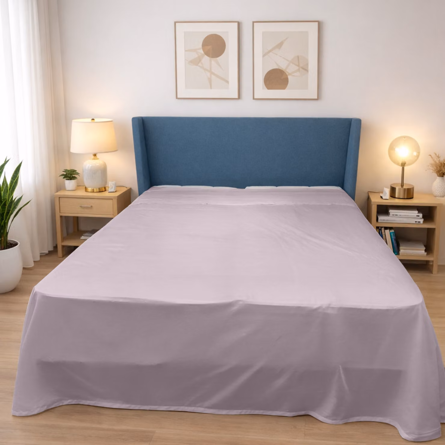 Lenzuolo sopra DaunenStep Oasi Deluxe in raso di cotone pettinato traspirante – 2