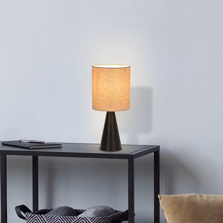 COREP Lampada da tavolo Sally, Nero, Soggiorno / Sala da pranzo, Metallo, Moderno, Lampada da tavolo