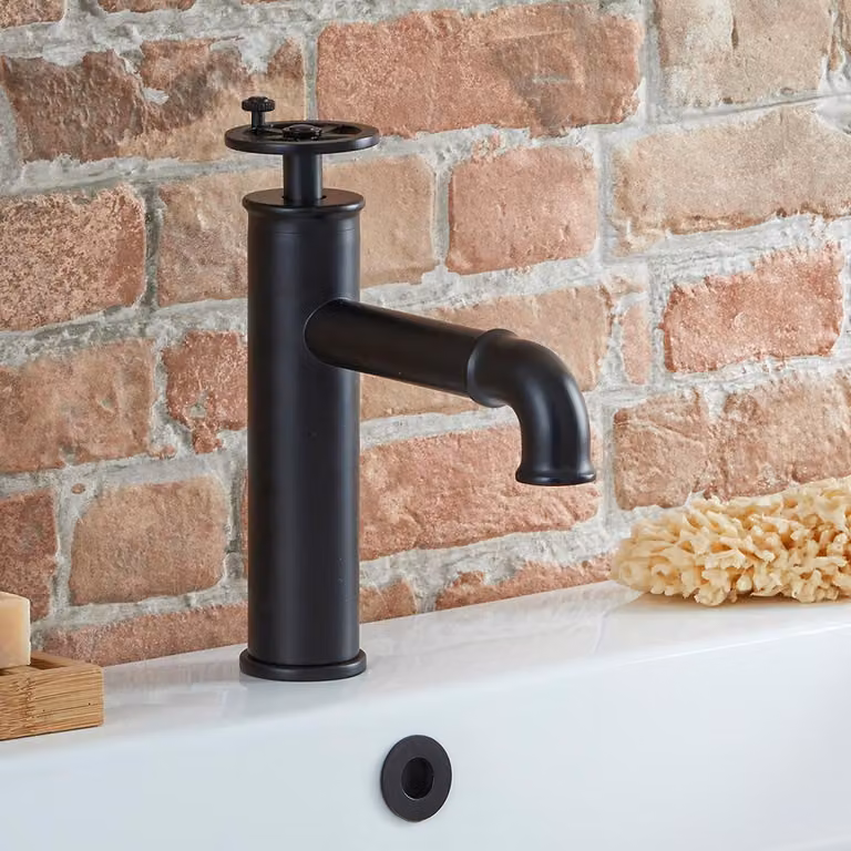 Miscelatore Sequenziale Monoforo in Stile Industriale - Nero