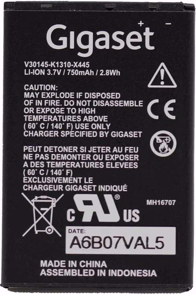 Batteria di ricambio Siemens gigaset SL 400 H/ SL 78 H