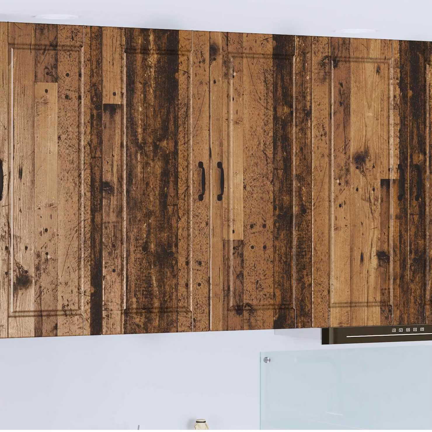 Armadietto a muro vidaXL PORTO in legno vecchio marrone L: 80 cm, P: 31 cm, H: 100 cm