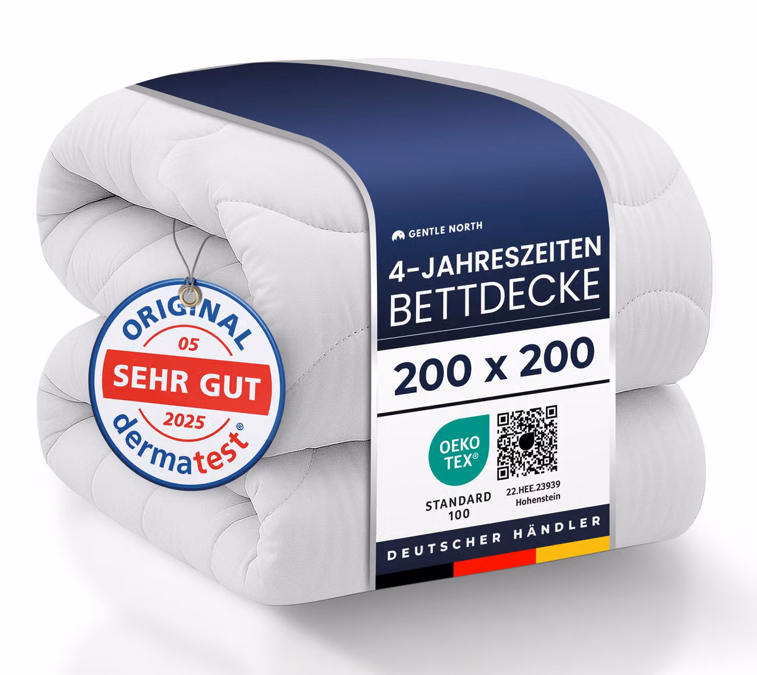 Piumino Gentle North 200x200 come piumone - Piumone 4 stagioni adatto a chi soffre di allergie - Morbida trapunta - Extra soffice e lavabile