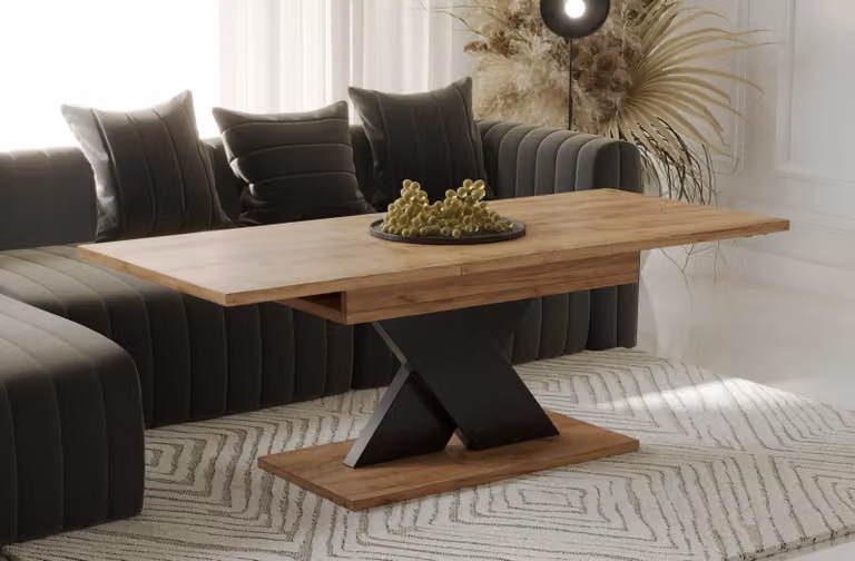 Endo-Möbel tavolino Ilo 110-140 tavolo da pranzo allungabile tavolo da soggiorno (rovere Craft)