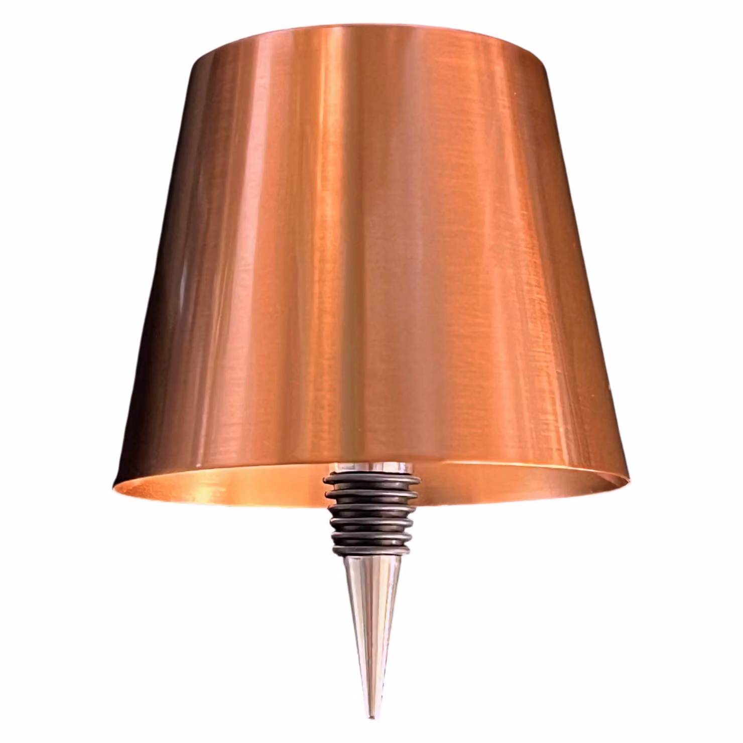 Lampada LED Warmpi senza fili - Lampada da tavolo ricaricabile dimmerabile - Metallo spazzolato bronzo - IP54 Impermeabile Lampada per bottiglie per esterni e interni