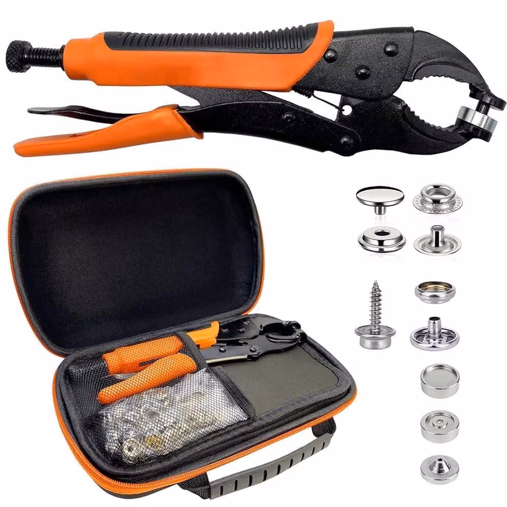 Kit di strumenti robusto con pulsante a pressione e regolatore