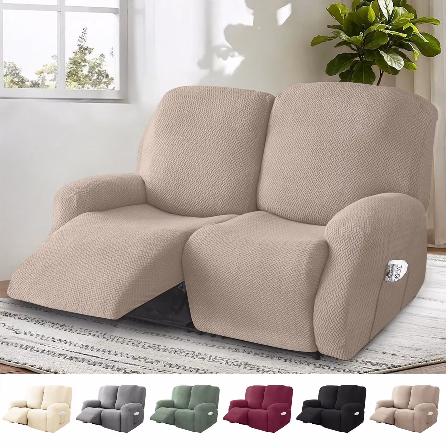 Solidchoice - Copertura per braccioli di poltrone reclinabili, confezione da 6, con protezione antiscivolo