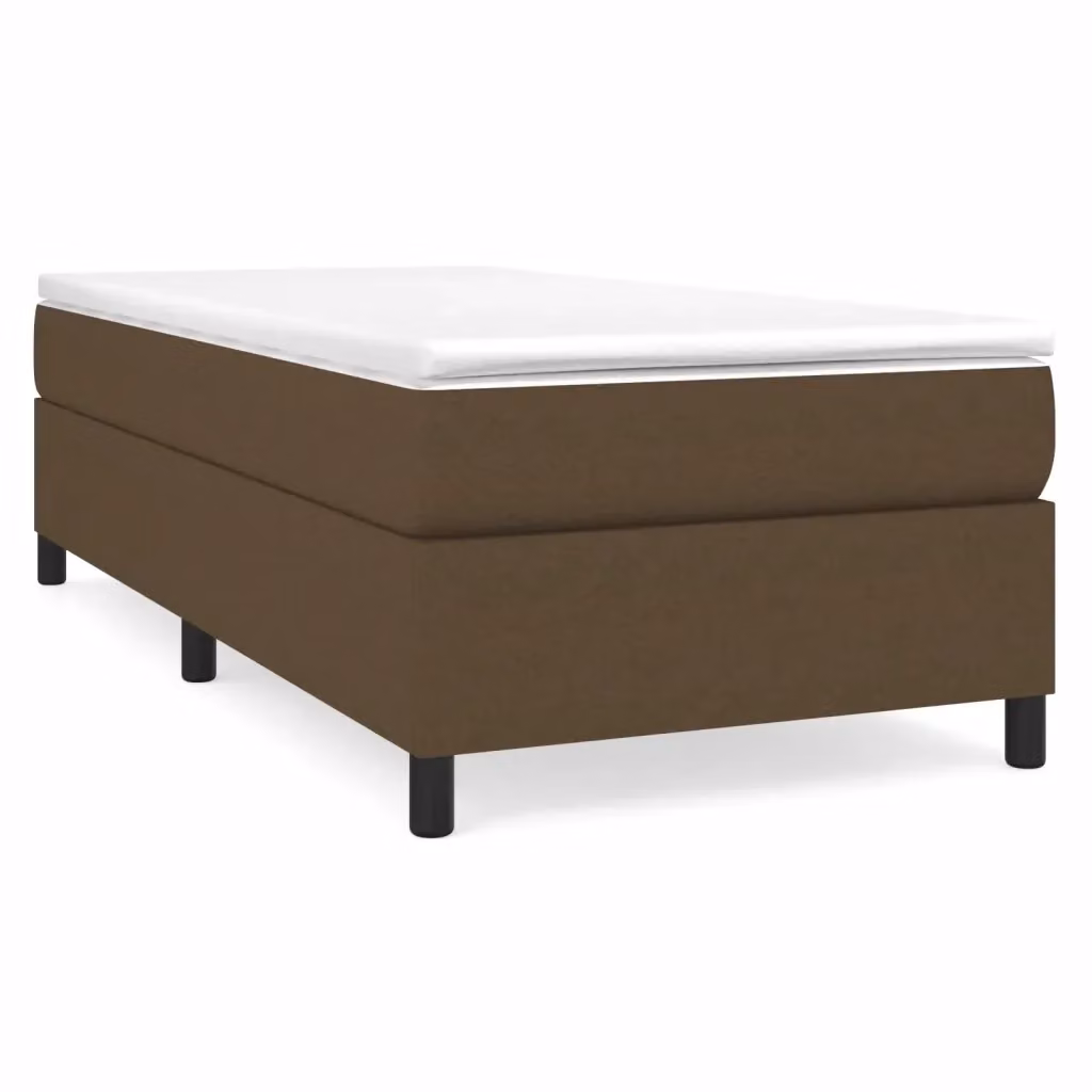 Letto Ibrido con Giroletto a Molle e Materasso vidaXL, Marrone e Bianco, L 100 x P 200 cm – 2