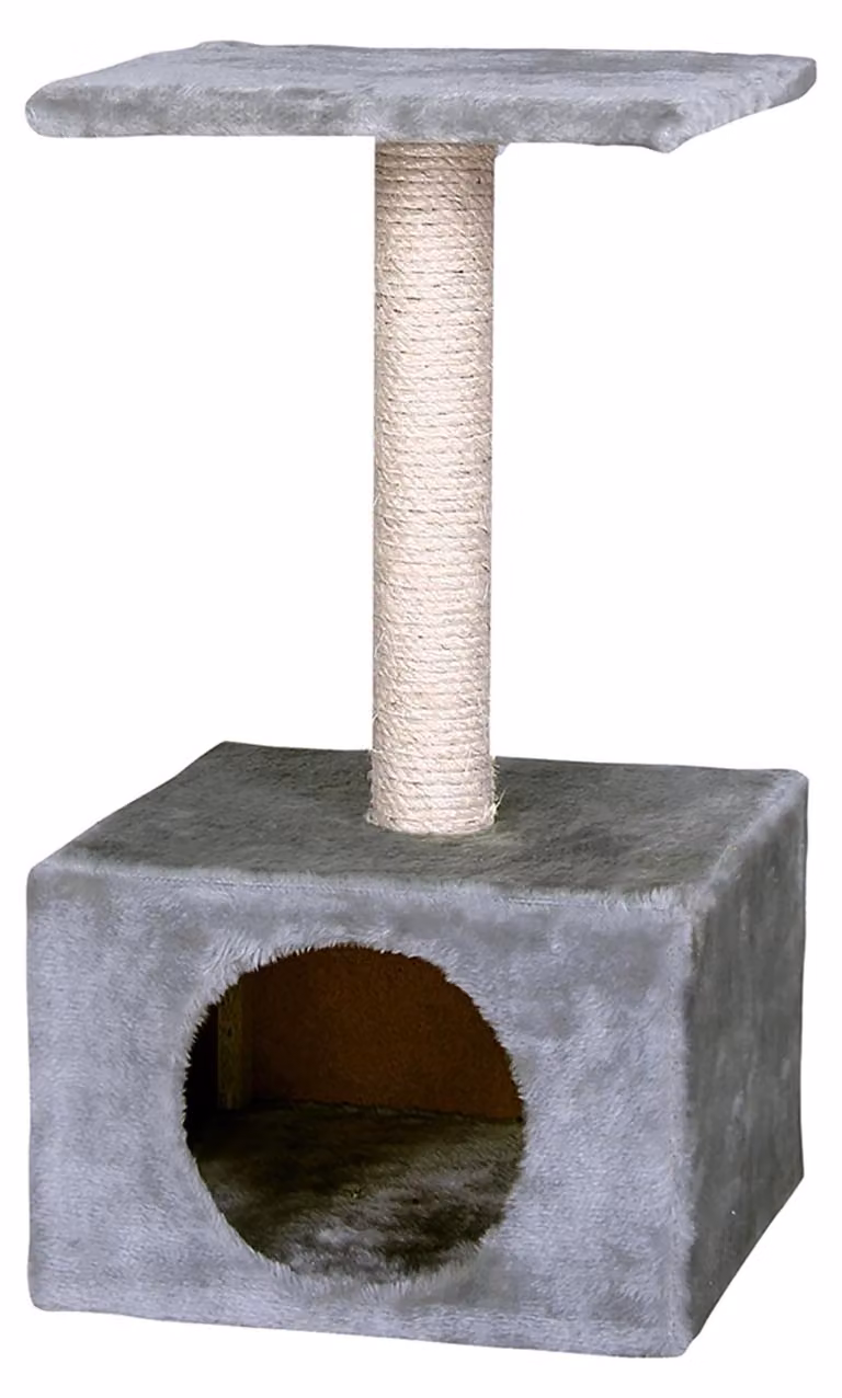 Albero per gatti Karlie Amethyst - Peluche/Sisal - Grigio - 30x30x55 cm