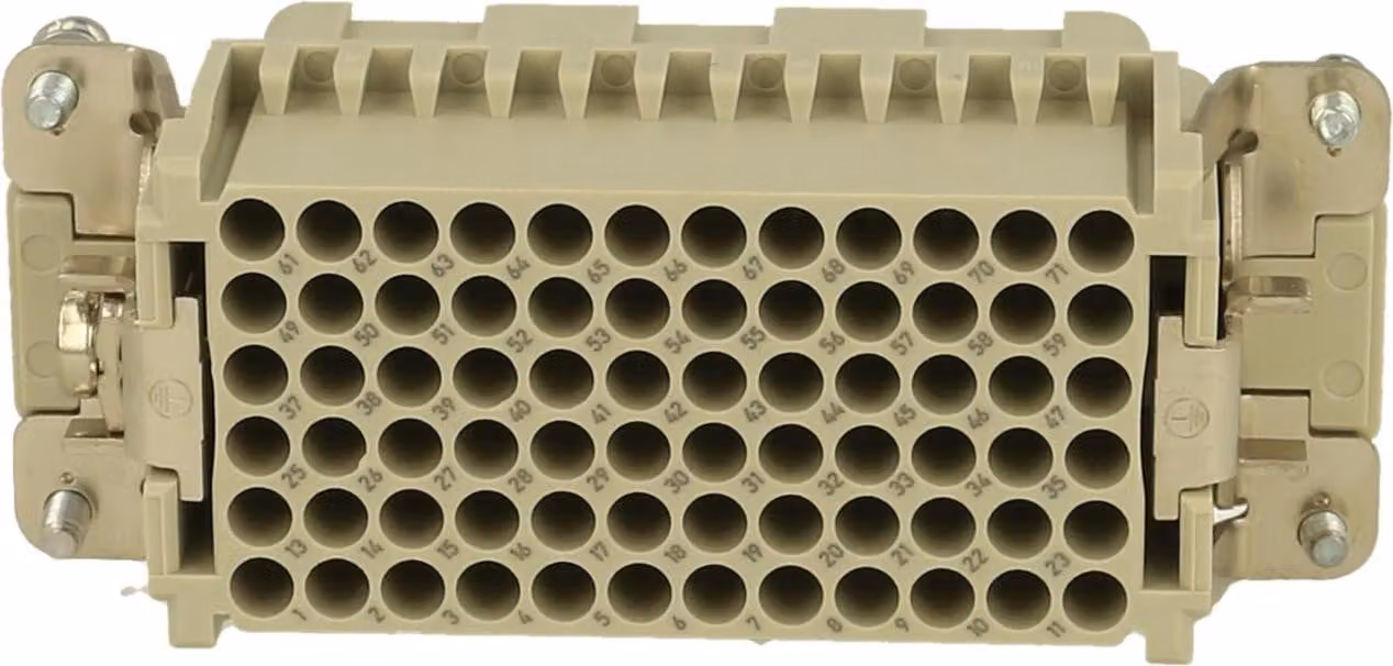 HARTING Han 72DD HMC inserto femmina (F) connessione a crimpare, 72 poli+PE 250V, 10A - 1 pezzo