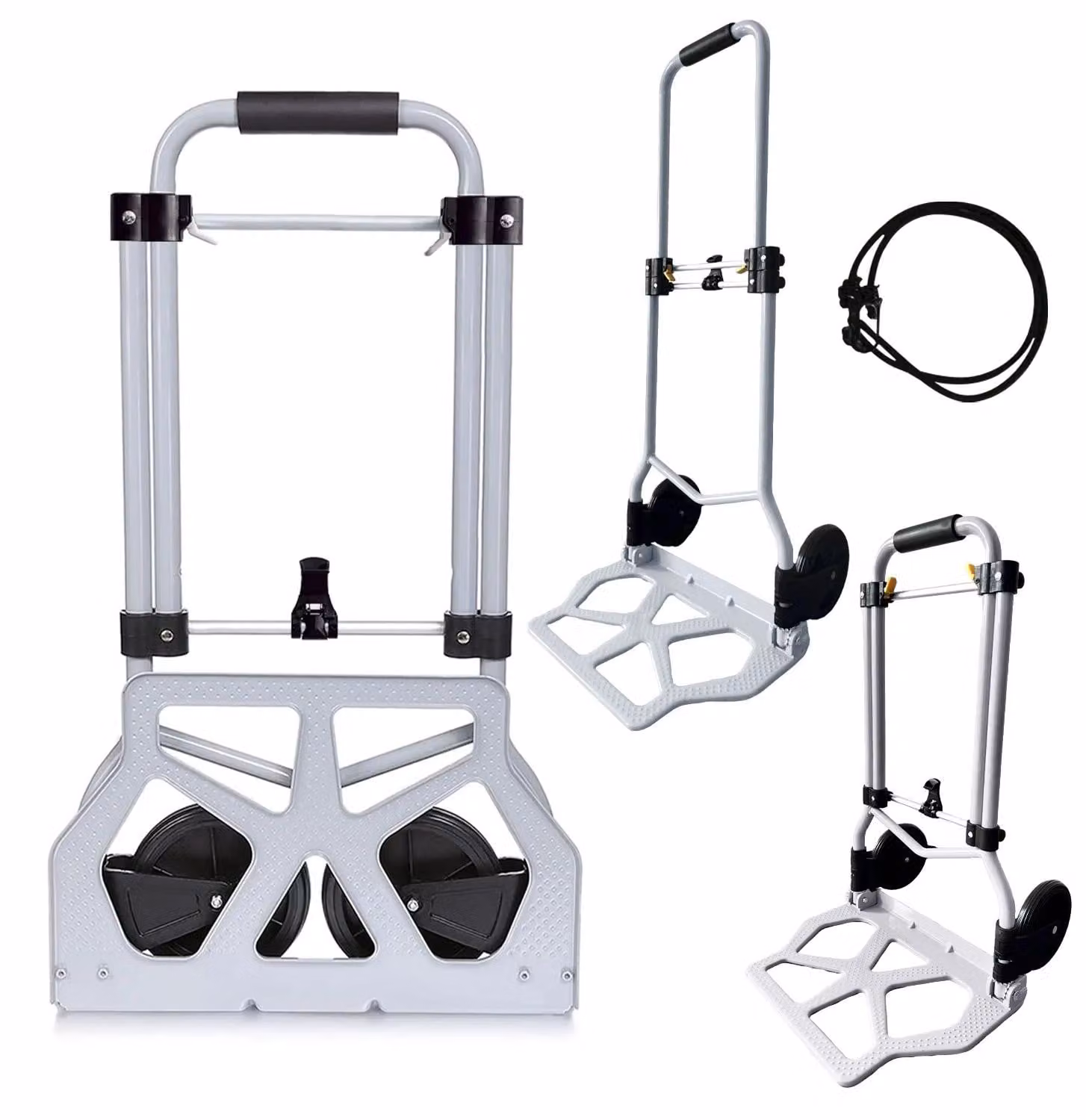 Carrello pieghevole con capacità di carico fino a 80 kg