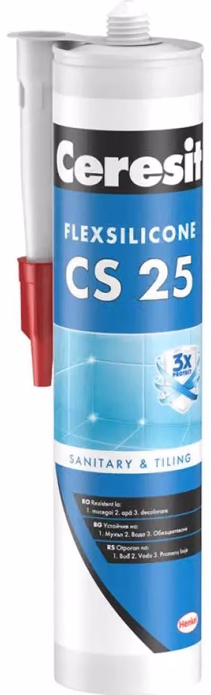 Sigillante sanitario trasparente Ceresit CS 25