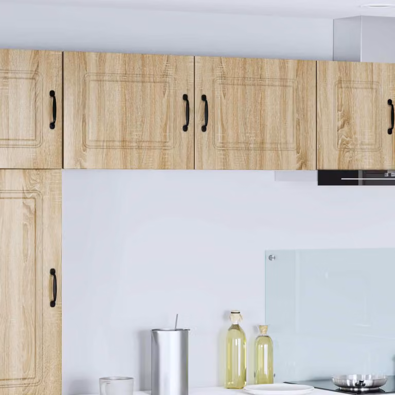 Set di 2 pannelli per lavastoviglie Kalmar vidaXL in MDF marrone per cucina moderna