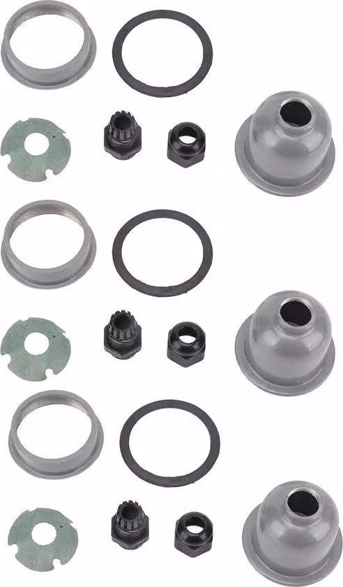 Portalampade in Vetroceramica E27 - Set da 3 - Isolanti termicamente - Dimmerabili