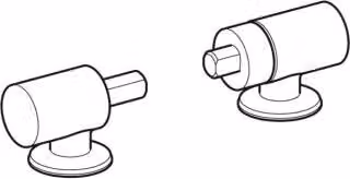 Geberit GE cerniere in acciaio inox per sedile Renova Nr.1 Comfort 572820