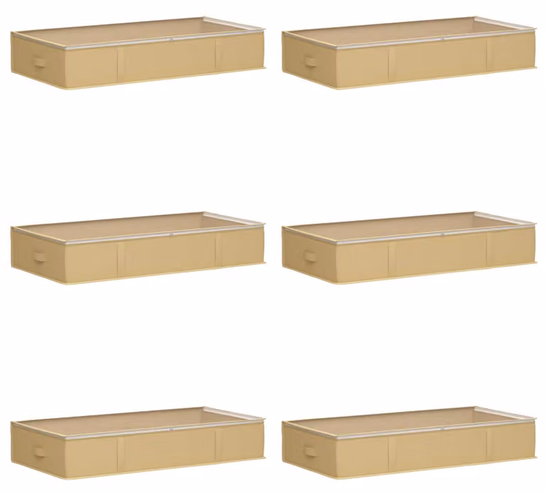 Scatola di stoccaggio con finestra trasparente in alto 6 pcs