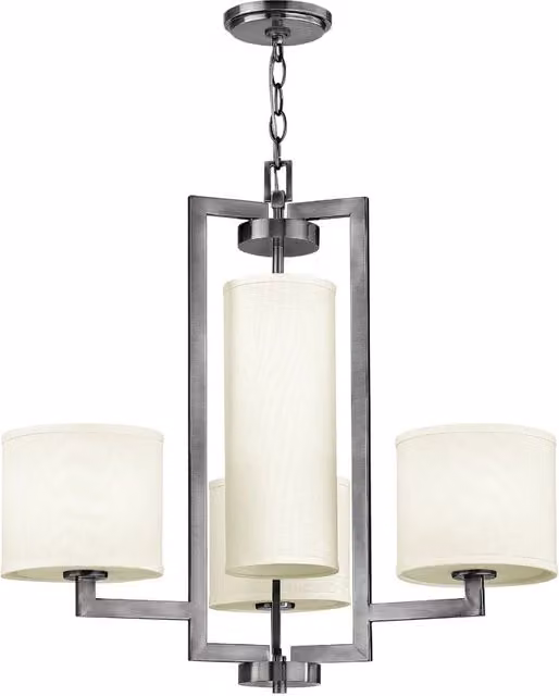 Lampadario moderno Hampton nichel antico 4xE27 Hinkley