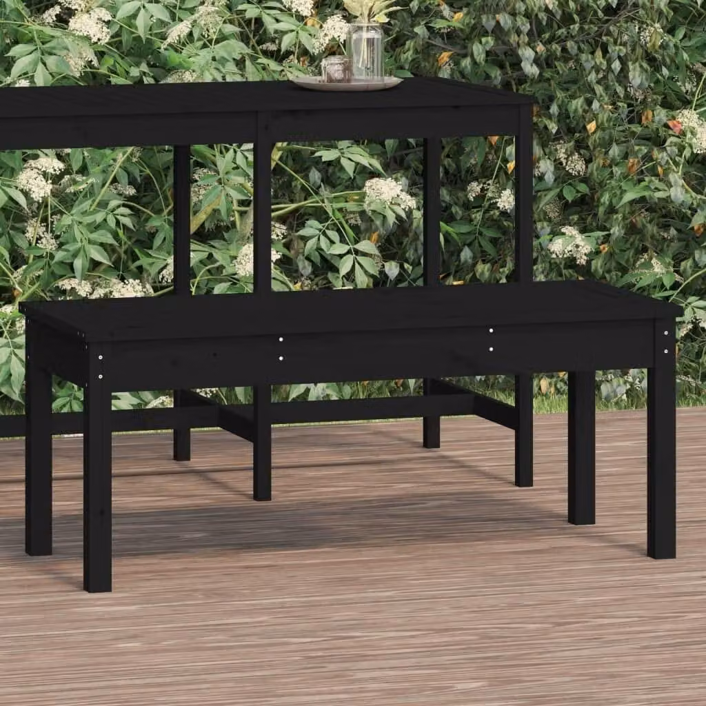 Panca da giardino in legno massello di pino, ideale per l'esterno
