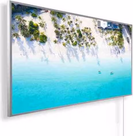 Riscaldatore a infrarossi KÖNIGHAUS Panorama 1200 W - Traumstrand 1 con termostato intelligente e app