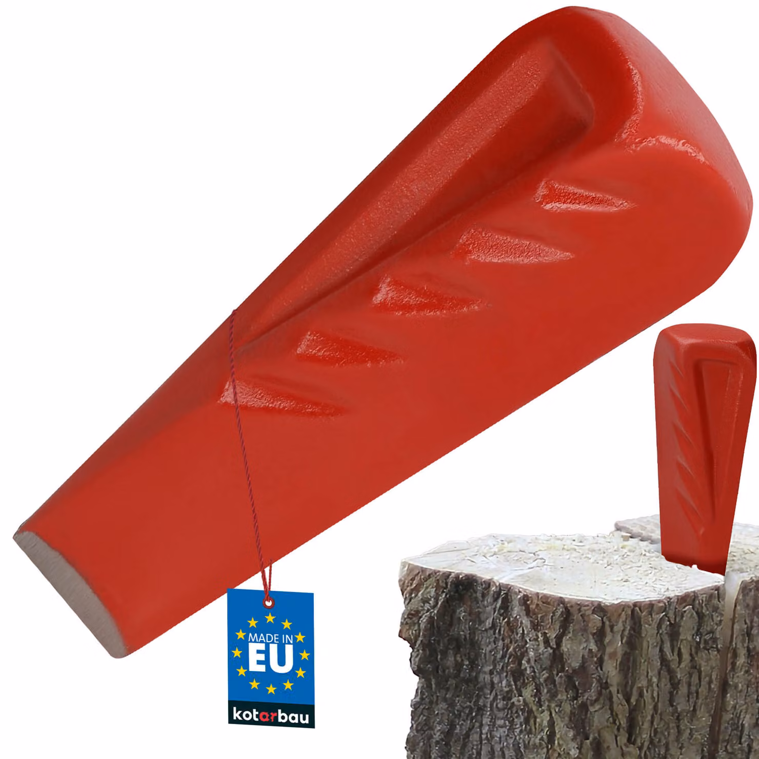 KOTARBAU® Cuneo spaccalegna in acciaio forgiato 214 mm 2,2 kg Cuneo granata Spaccalegna Spaccalegna Spaccalegna Spaccalegna Cuneo di abbattimento Cuneo di ripristino Cuneo di guida per spaccare il legno