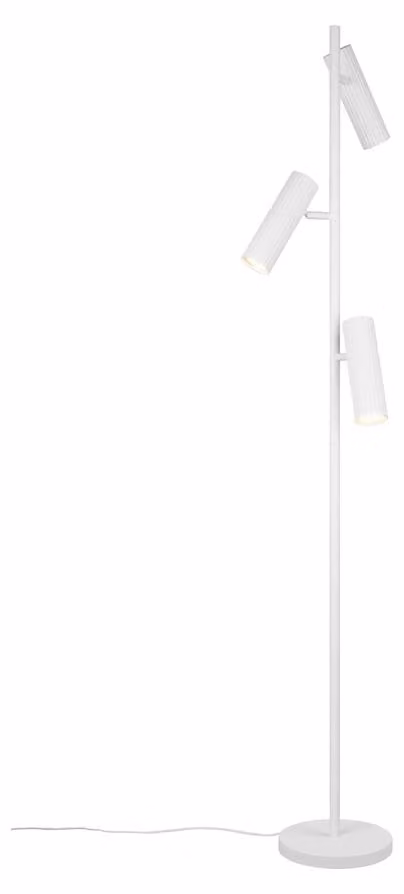 Trio 467700331 Soka GU10 Lampada da terra a 3 luci ⌀22cm Bianco opaco