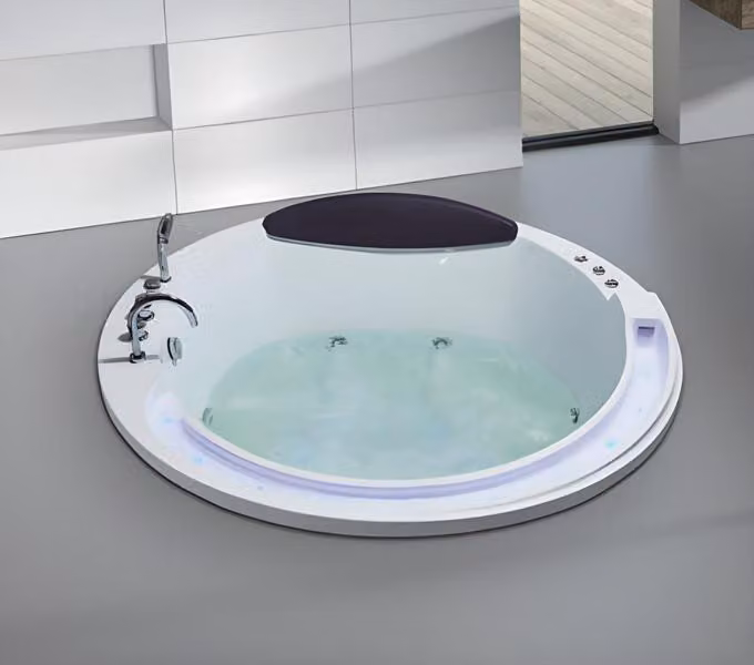 Whirlpool Blubberbad Hydromassagewanne Spa-Bad Whirlwanne 180x180 cm