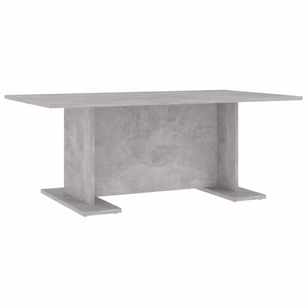 Tavolino Salotto Grigio Cemento 103,5x60x40cm Legno Multistrato