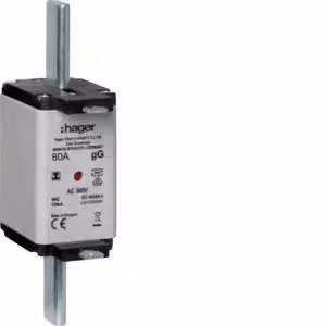Cartuccia fusibile NH NH2C gG 500 V 80 A Segnalatore combinato con linguetta isolata