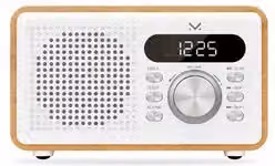 Radiosveglia Ricaricabile Majestic White e Wood 169262 WD Bianca