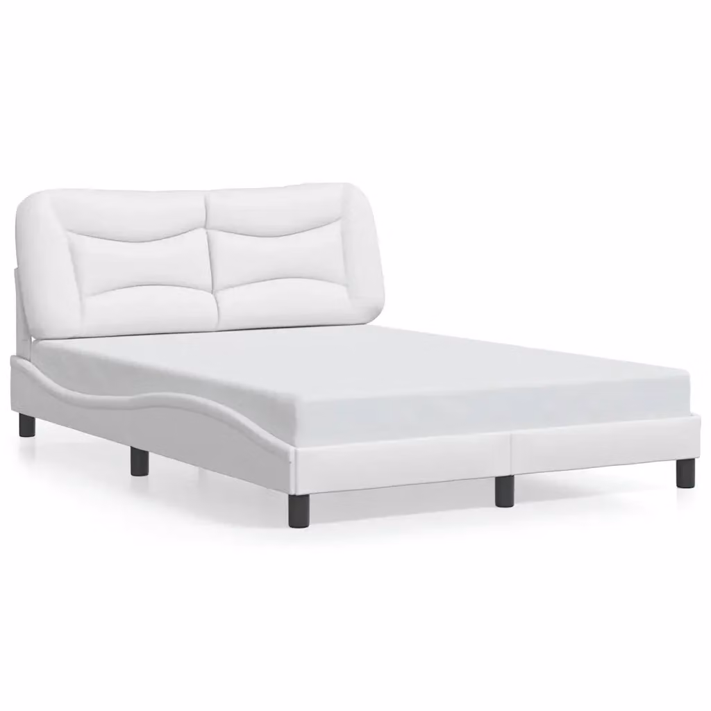 Giroletto senza materasso Hvar vidaXL in similpelle bianco L/P/H: 200 x 120 x 74,5 cm – 2