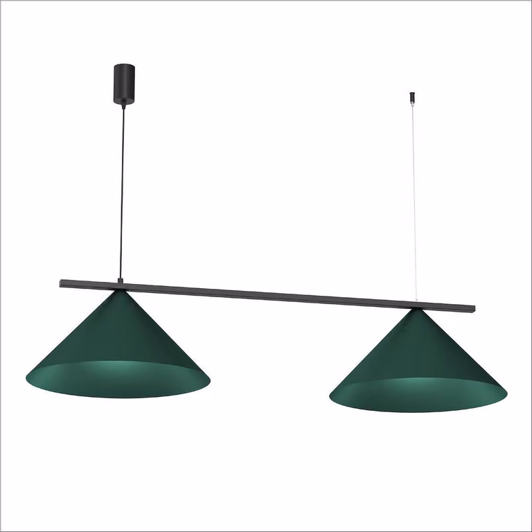 Lampada a sospensione CAPITAL verde 2xGX53 di Milagro