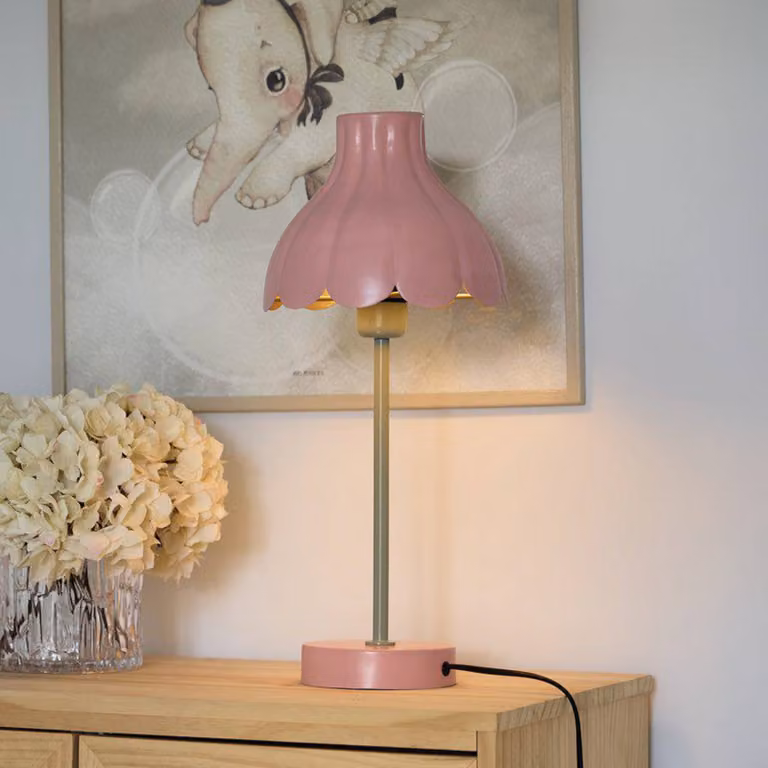 PR Home Lampada da tavolo Wera, Violetto / Fucsia / Rosa, Soggiorno / Sala da pranzo, Metallo, Lampada da tavolo