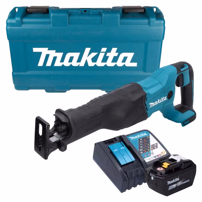 Makita DJR 186 ZK Sega alternativa a batteria 18 V + 1x batteria 9,0 Ah + caricabatterie + valigetta