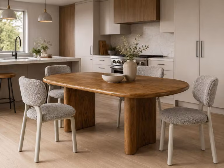 Stuhl set grau Armlehnen modern elegant Esszimmer Minimalismus