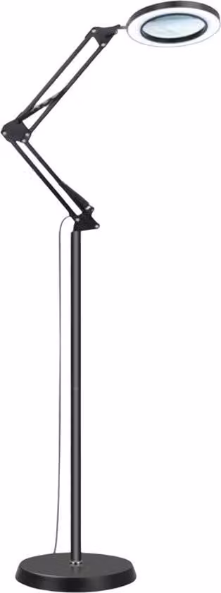 Lampada con lente d'ingrandimento - Lente d'ingrandimento da tavolo regolabile - Design multifunzionale