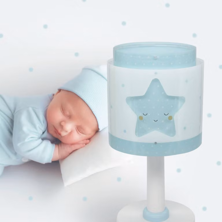 Dalber Lampada da tavolo Baby Dreams, Bianco / Opale, Cameretta, Plastica, Lampada da tavolo