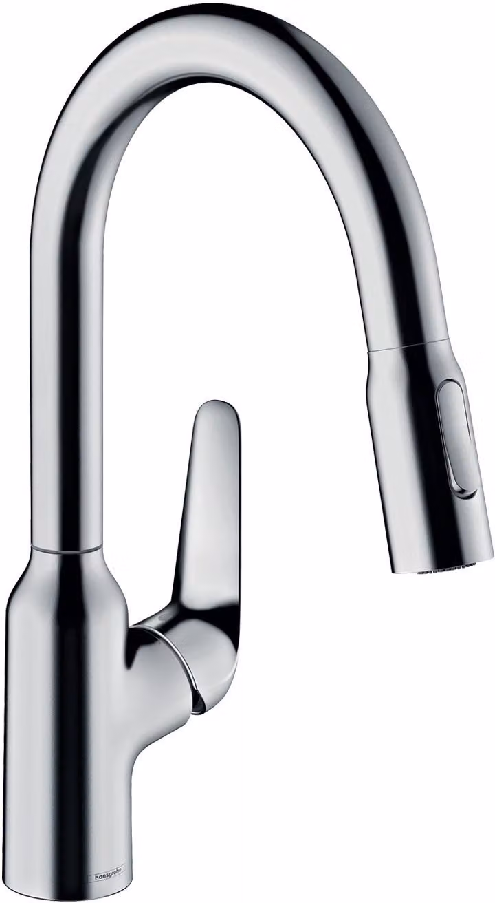 hansgrohe Focus M42 mitigeur monocommande de cuisine M42 180, douchette coulissante, 2 jets, 71801000, 71801000
