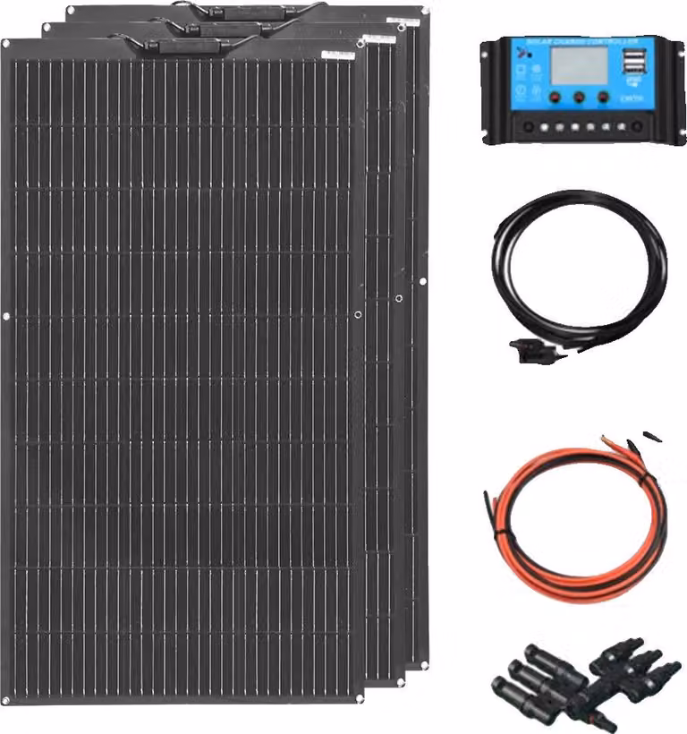 Pannello solare, alta efficienza, design leggero, kit 12V24V36V300W