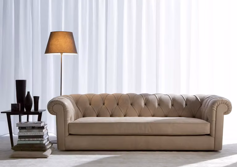Sofagarnitur Polster Couch Sofa Klassik Chesterfield 3 Sitzer Sofas Washington