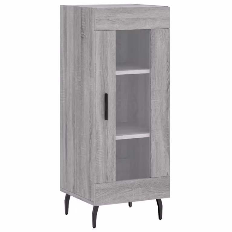 Credenza Grigio Sonoma 34,5x34x90 cm in Legno Multistrato