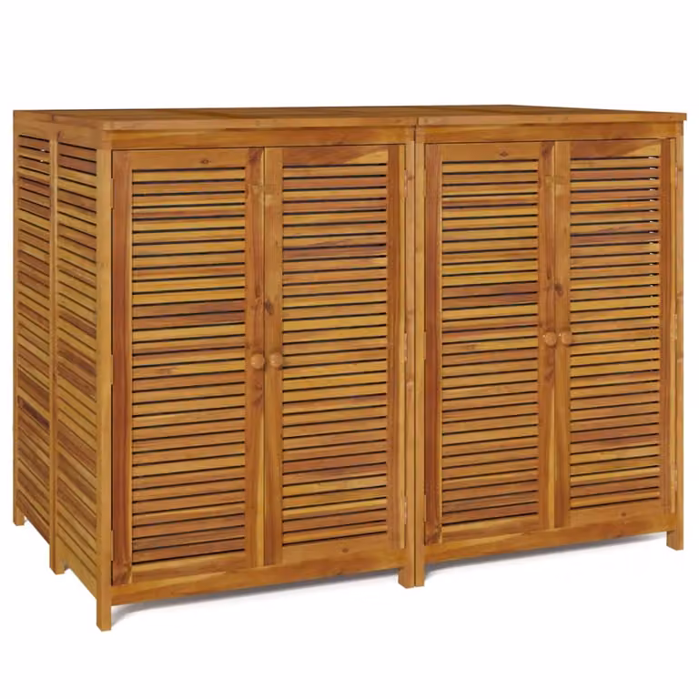 Contenitore da Giardino 140x87x104 cm Legno Massello di Acacia