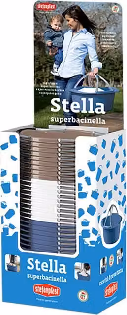 Espositore Cesta Portabiancheria Totale Stefanplast Stella 30 Pezzi