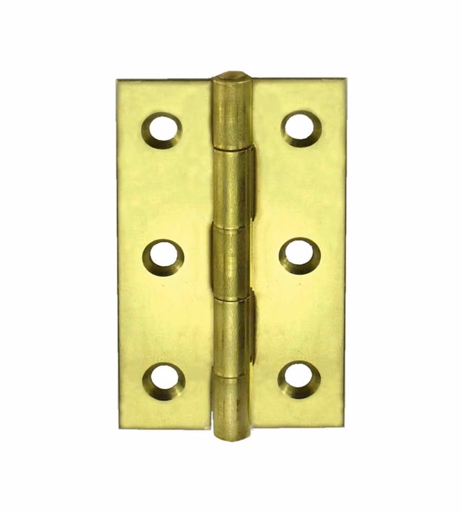 Masidef Cerniera per Mobili in Acciaio Zincato Giallo - 60x34 mm