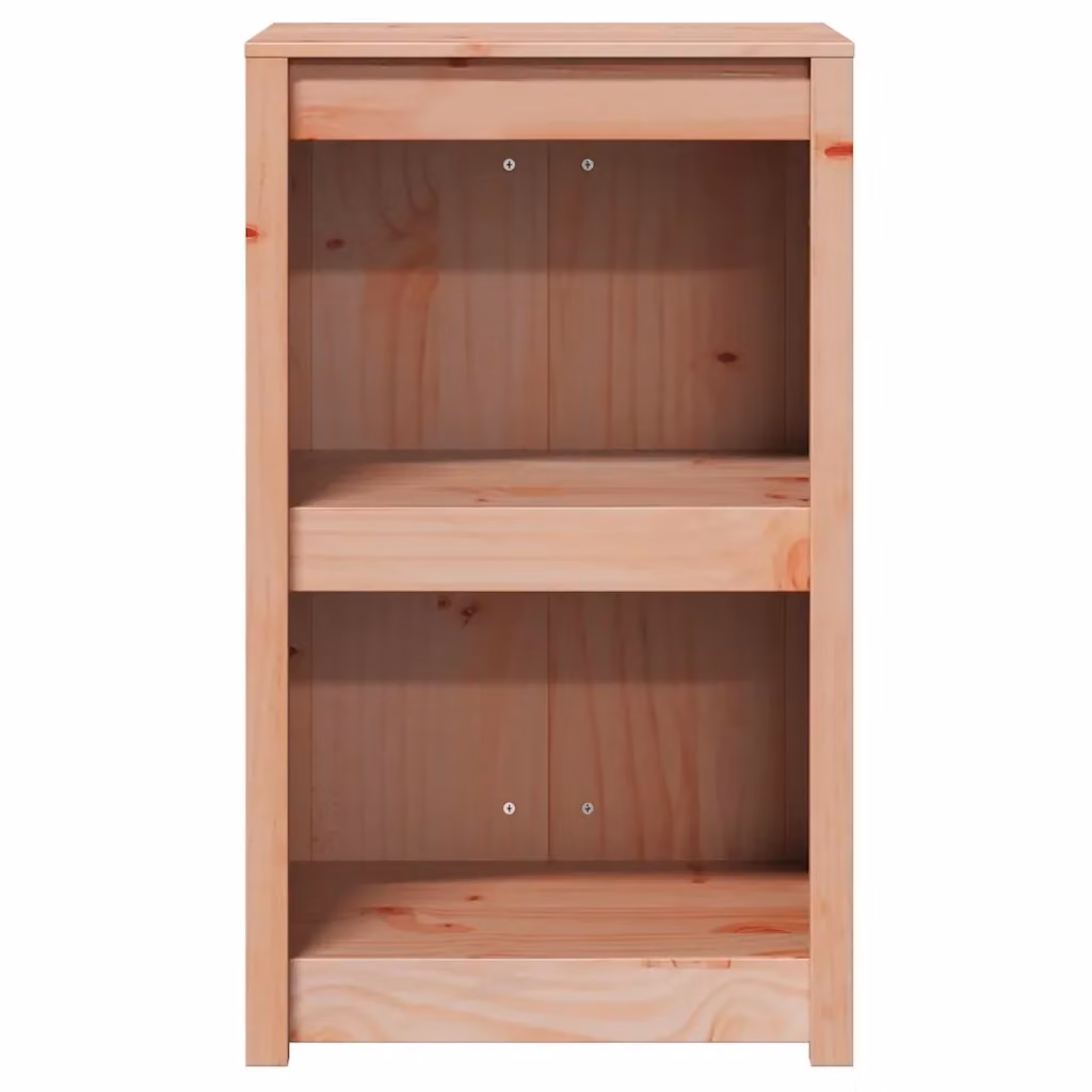 Mobile da cucina minimalista HELLOSHOP26 in pino massello marrone con ripiani interni L/P/H: 55 x 55 x 92 cm – 2