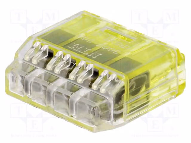 10 connettori rapidi per installazione, 600V, serie QLX, per cavi da 1,5÷2,5mm², modello QLX