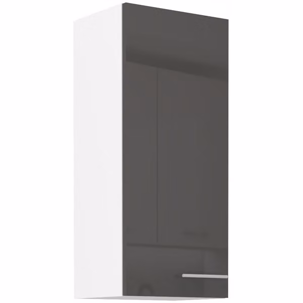 Pensile alto LAJLA - larghezza 40 cm, grigio / bianco