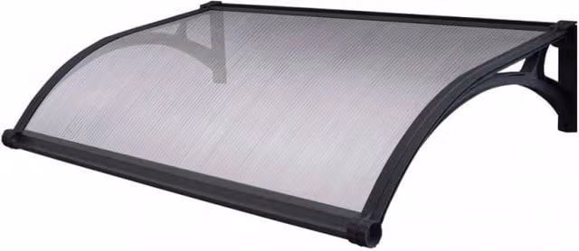 Pensilina con LED Rainbow Cosma in policarbonato grigio, L: 120 cm, P: 100 cm – 1