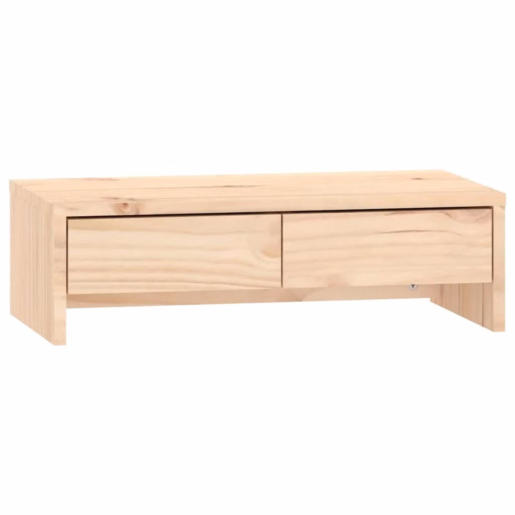 Supporto per Monitor 50x27x15 cm in Legno Massello di Pino
