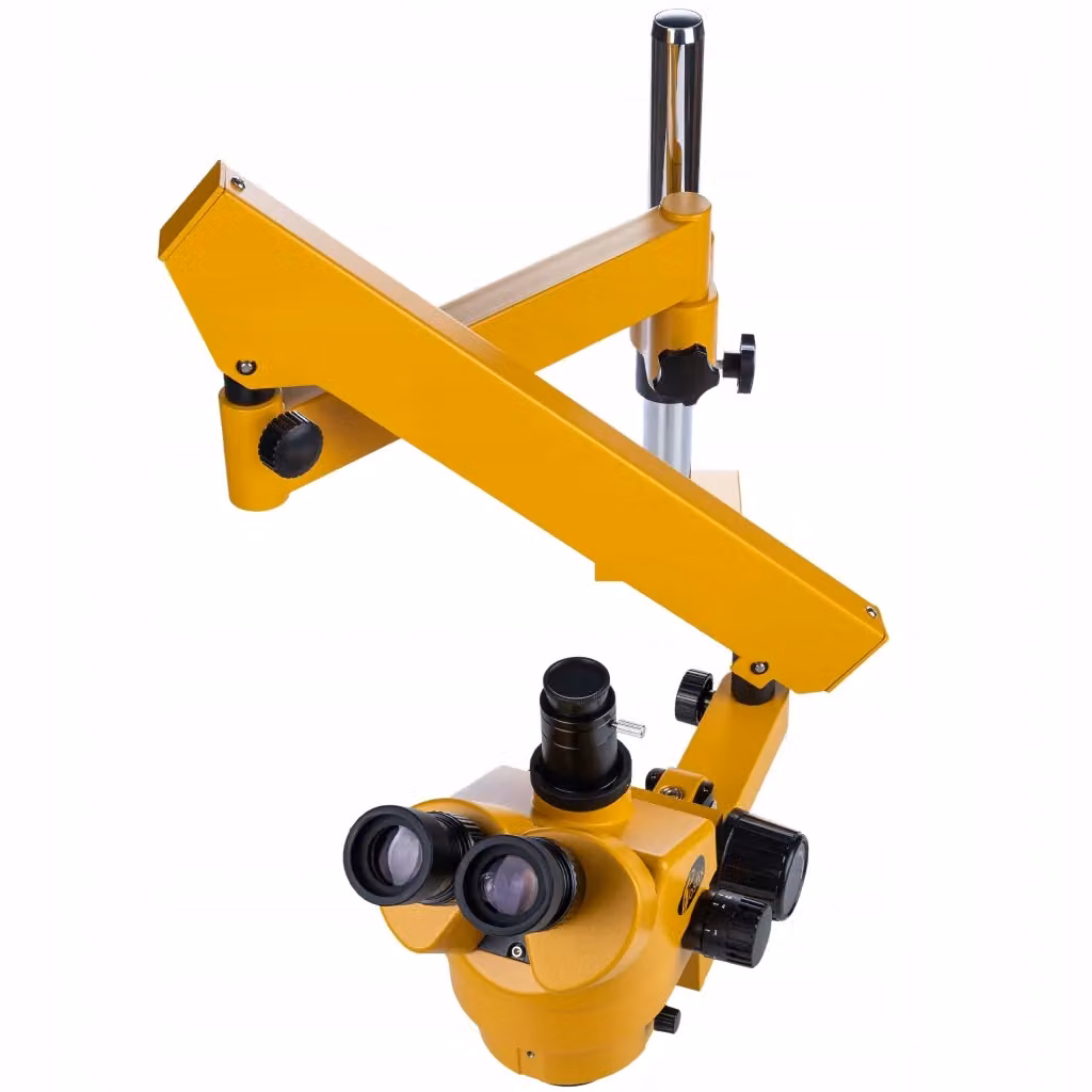 Microscopio Trinoculare con Sistema Ottico Greenough e Fotocamera Panasonic HDMI HD su Braccio 7–45x con Attacco C-Mount e Connettività HDMI, USB-C, USB-A – 2