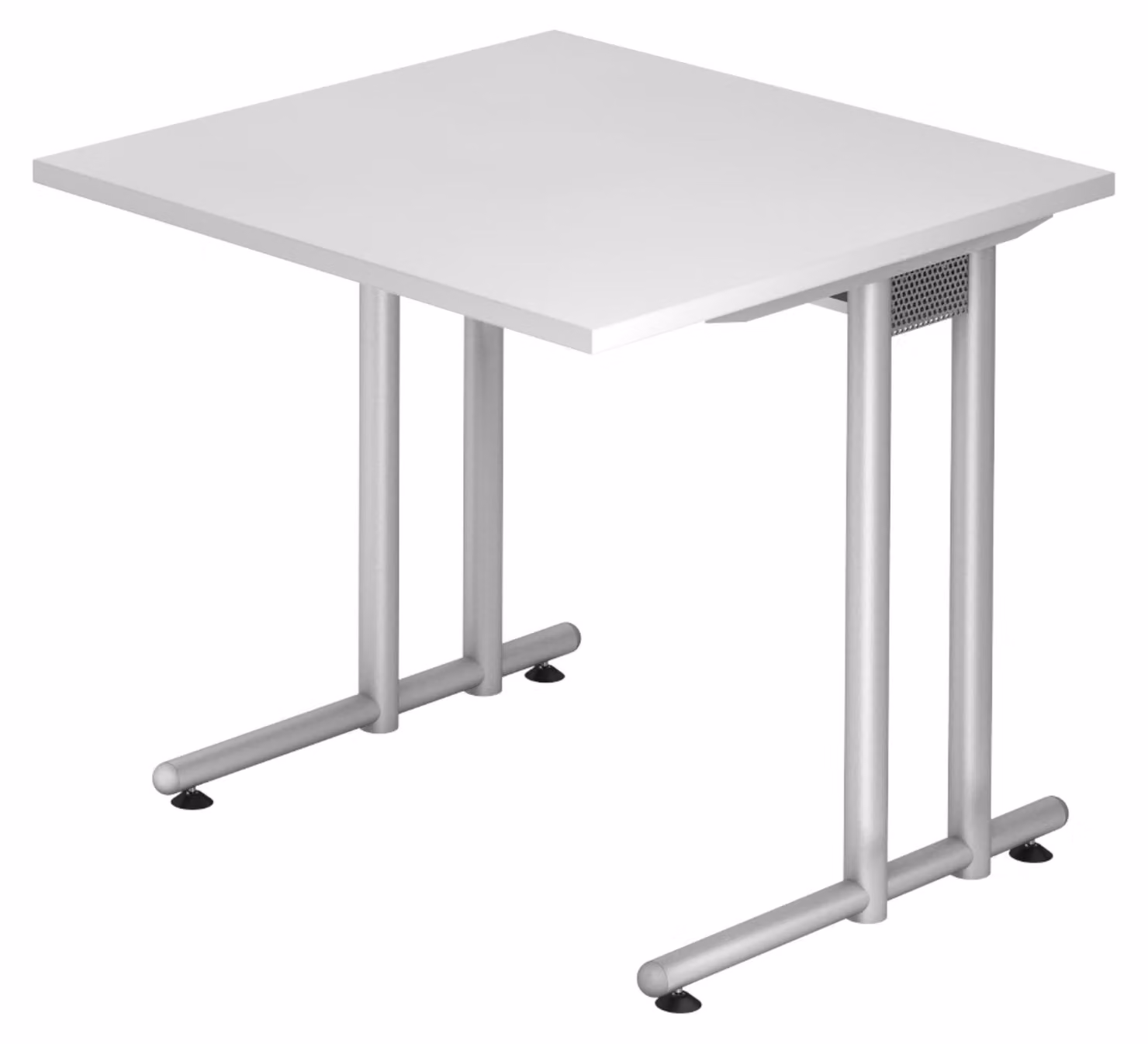 bümö Scrivania Serie-N - Decorazione: bianco, dimensioni: 80 x 80 cm